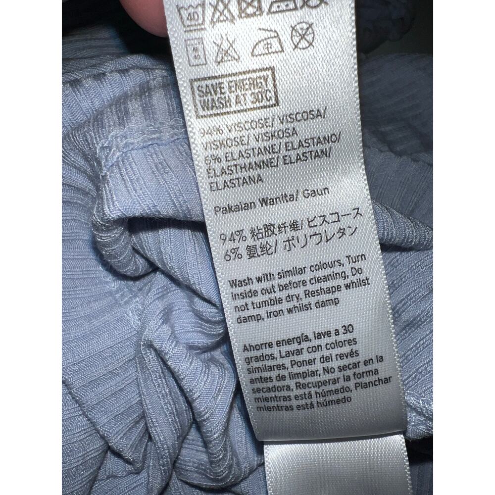 Topshop women’s new button down mini blue spaghetti strap dress - Picture 8 of 10